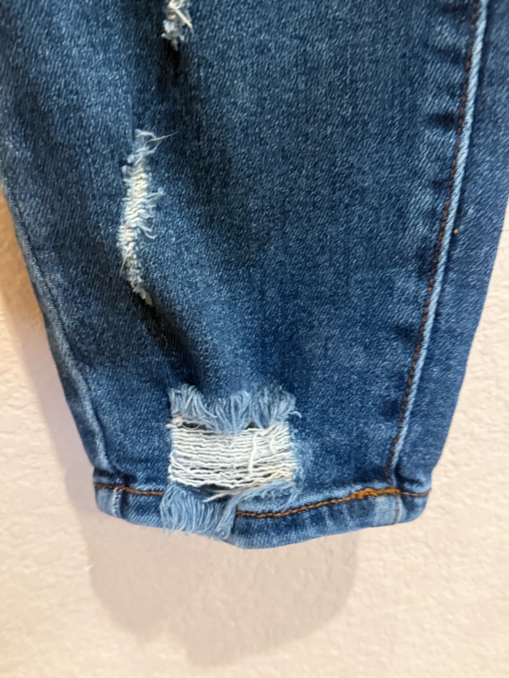 Wax Jean Size 14 High Rise Distressed Push Up Skinny Butt I Love You Jeans GUC - Picture 5 of 16